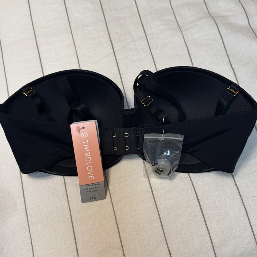 Brand new with tags third love bra size 32D black. - Picture 2 of 4